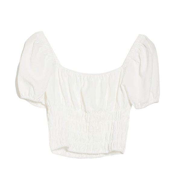 NWT | ELODIE | Square Neck Smocked Top | L - Picture 2 of 4